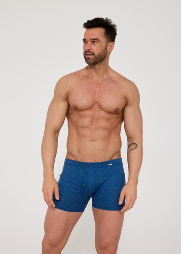 904/129 Boxer da uomo Cornette Prime - sartoriali, in cotone con elastan, fantasia, in scatola