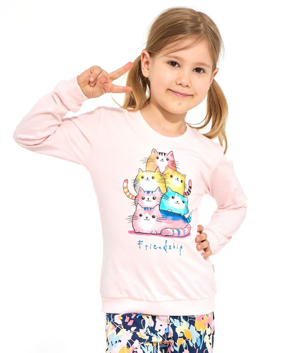 Pigiama bambina Cornette Kids Girl 594/210 Friendship 100% cotone