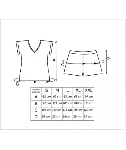 Caroline Short Donna- pigiama da donna in cotone con stampa floreale, maniche corte e pantaloncini