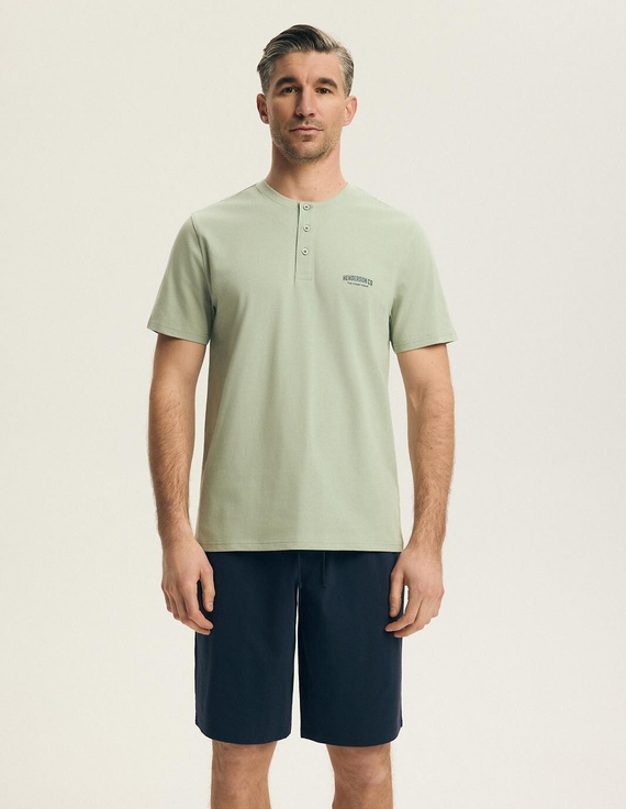 Henderson 44604 Park pigiama uomo cotone manica corta shorts comfort