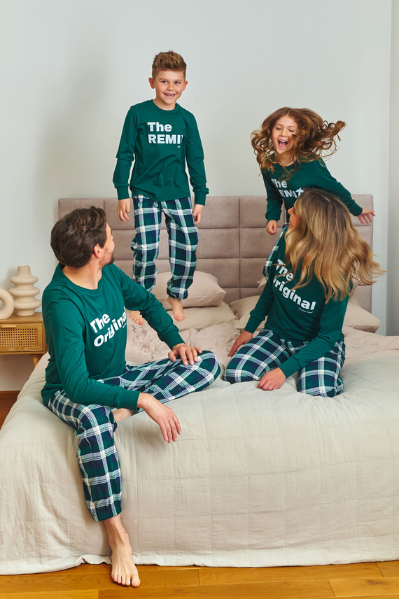 7340 Doctor Nap - Pigiama da donna "The Original" | 100% cotone, produzione polacca - smeraldo