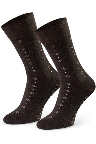 Calze da uomo Steven Suitline art.056 marrone melange 257- design elegante, comfort quotidiano