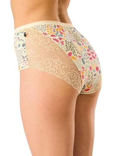 LPF 570 slip donna maxi bikini in cotone con pizzo – confezione 2 pezzi