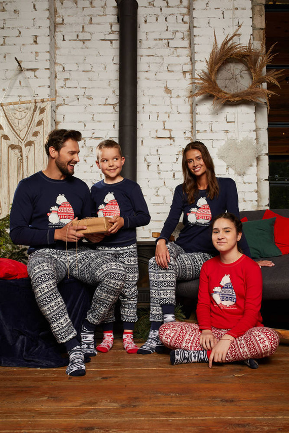 Arktyka Pigiama per bambini Moda italiana - rosso/stampa