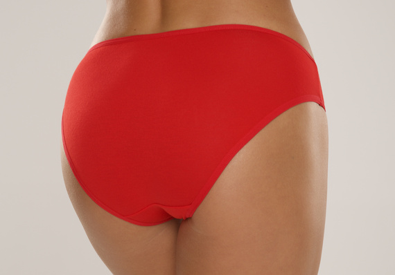 004 Limited Mutandine da donna De Lafense - classiche, a vita bassa, in viscosa - rosso