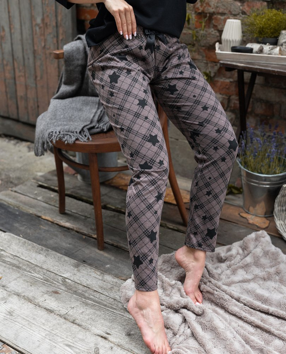 Sensis Reach For The Stars Pigiama da donna - nero-marrone