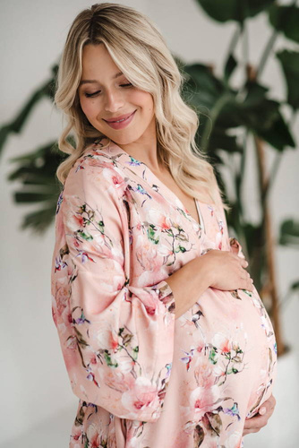 Rajskie ptaki szlafrok bambusowy Milk&Love 