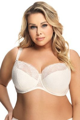 Gorsenia K 357 Blanca Reggiseno semi-imbottito taglia grande - ecru