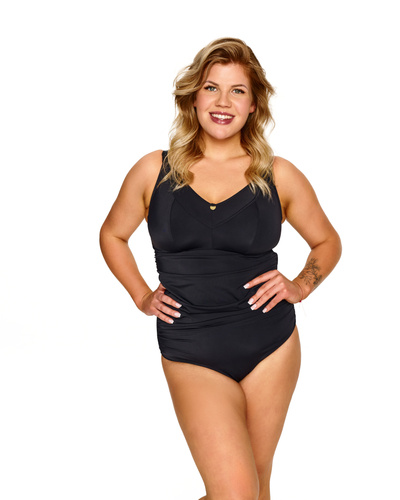 Costume intero Lupoline Zenith nero soft senza ferretto modellante