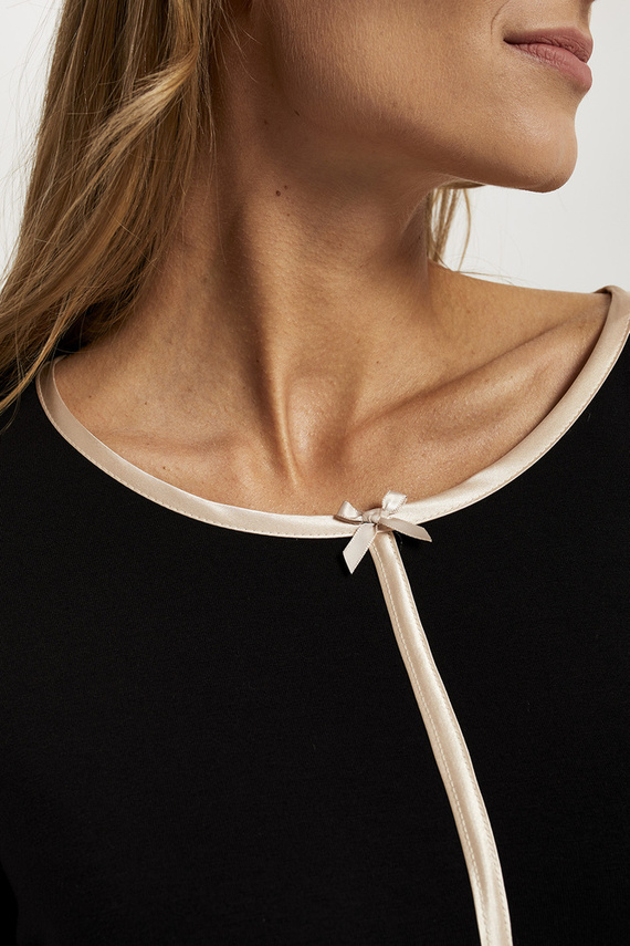 Guyana Pigiama da donna manica lunga, pantaloni lunghi Moda italiana - nero/stampa