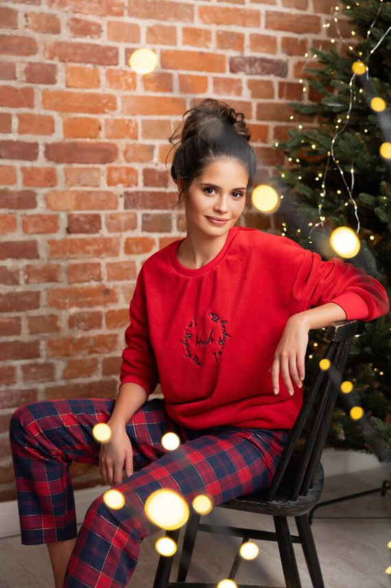 Pigiama Cordelia Sensis donna - blu navy-rosso