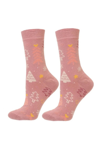 Calze donna Moraj CSLS250-048 natalizie in cotone senza cuciture, senza costrizione