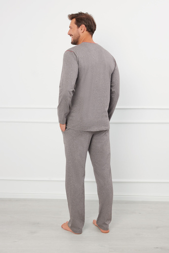 Ludwik Pigiama uomo manica lunga, pantaloni lunghi Moda italiana - ¶r. melange