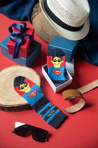 M41Z Super Dad Socks calze calzini moda italiana - blu navy/colori