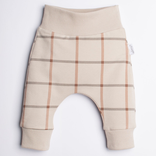 221273 Kiku Nicol pantaloni tuta beige per neonati con bottoni