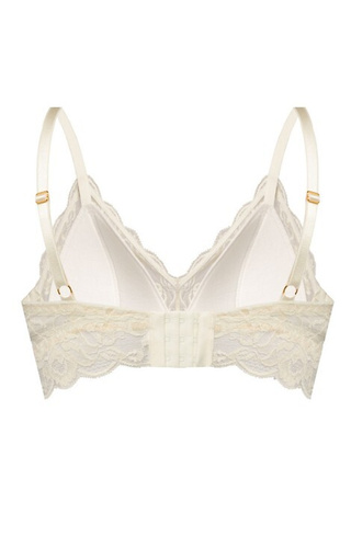 Kaja 02 Reggiseno morbido con ferretto Mefemi sabbia - pizzo, morbido, confortevole, con fiocco decorativo