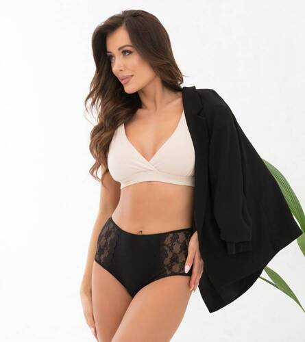 Elba maxi slip Moda Italiana - nero