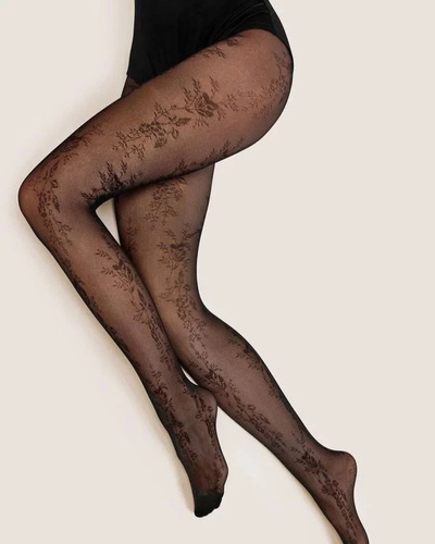 Collant Gabriella Doris 30 den fantasia floreale elastiche comfort