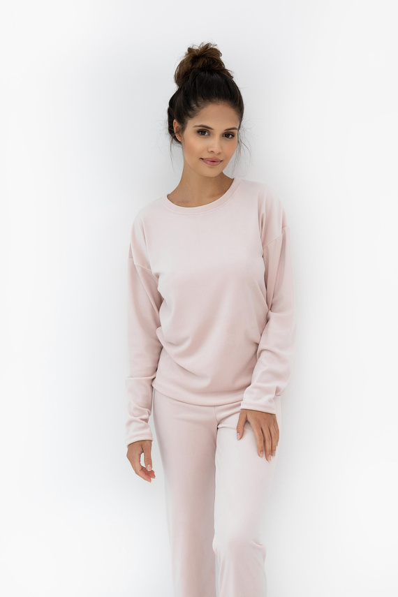 Pigiama Harmony Velour Homewear Sensis - Produzione polacca, manica lunga e pantaloni