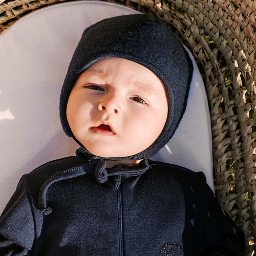 Cappellino Merino Eevi blu navy - 100% lana merino, termoregolazione