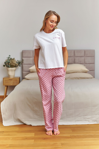 Pigiama donna Doctor Nap 7456 100% cotone – completo comodo notte
