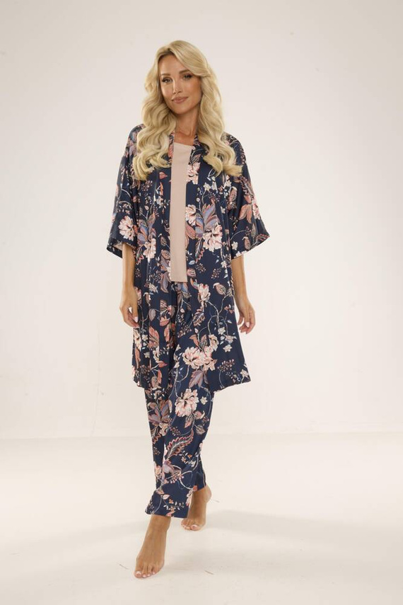 722 Lurdes Pigiama da donna De Lafense - blu navy