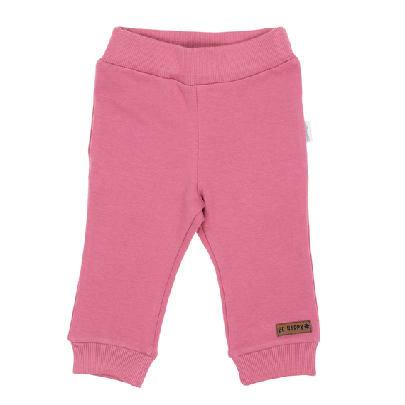 216273 Lala Nicol - Pantaloni da bambino rosa con polsini a coste, taglia 62-146