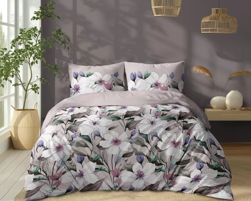 5774 B Cotton Bloom Detexpol Powder Pink Flower Biancheria da letto - 100% cotone, reversibile, produzione polacca