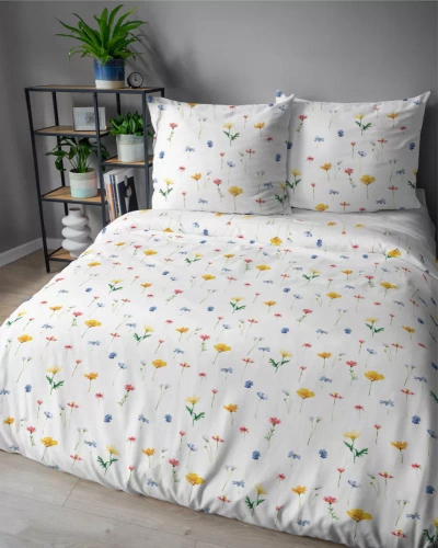 5486 A Detexpol Satin Stories biancheria da letto bianca| 100% cotone, trama di raso, cerniera, confezione regalo
