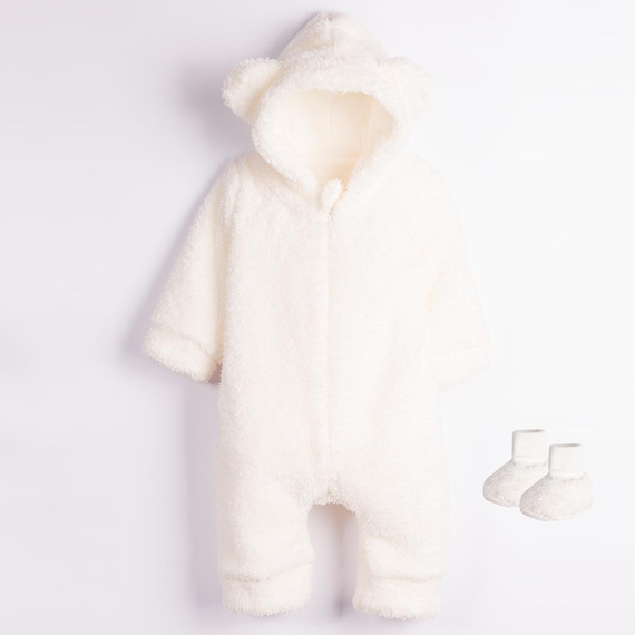 226269 Nicol HANIA Tuta orsetto + scarpine neonato crema completo