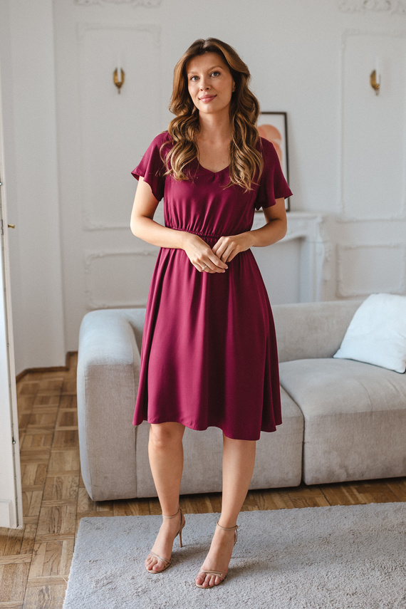 Milk & Love Lovely Dress abito premaman e per allattamento color mora