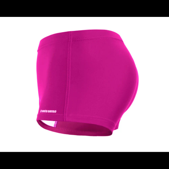 Sesto Senso DS01 Shorts da bagno donna sportivi in tessuto tecnico ad asciugatura rapida color amaranto