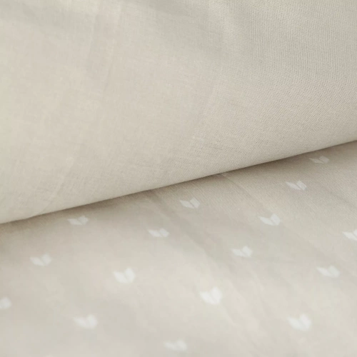 Biancheria da letto natalizia Luke Eurofirany beige - cotone ranforce, reversibile