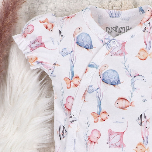 ABN-5473 Corpo a busta Nini di Underwater World - cotone organico, manica corta