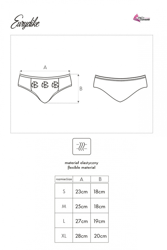 Eurydike Mutandine moda LivCo Corsetti donna - Nero