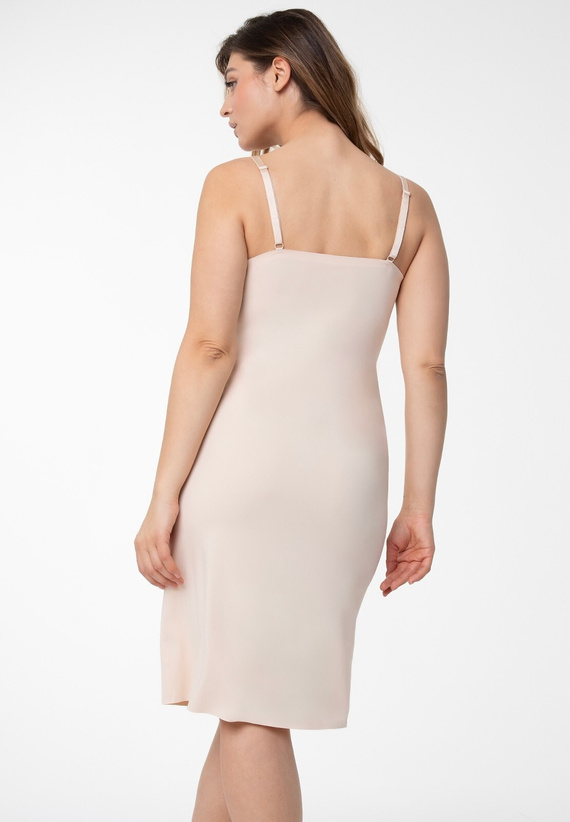 Soft & Smooth slip Julimex Long beige - senza cuciture, confortevole, invisibile sotto gli abiti