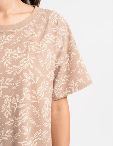 Camicia da notte donna Moraj PDK2800-006 beige – cotone oversize