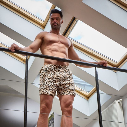 001/181 011/181 Boxer Cornette Classic da uomo - Stampa leopardo | Comfort e stile