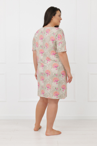 Camicia da notte Harmonia Moda italiana manica corta in viscosa elegante