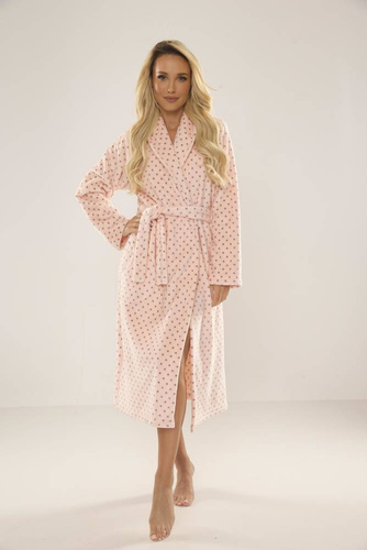 548 Accappatoio da donna Melanie Long Forex - Salmone