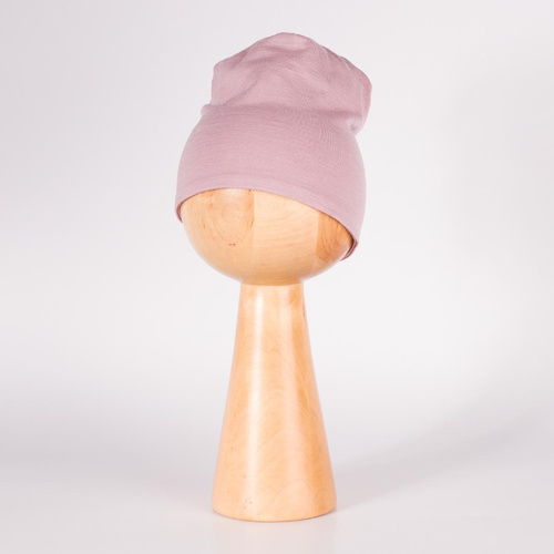 229100 Nicol Cappello Merino 100% lana bambino doppio strato - rosa cipria