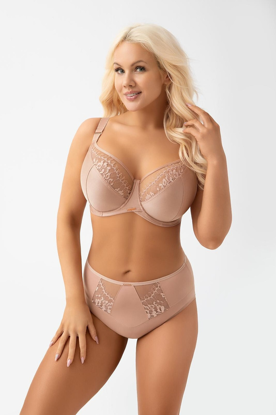 Slip Gorsenia K938 Evia Cappuccino classici in pizzo senza cuciture