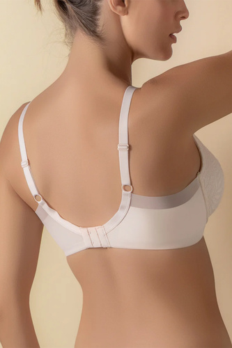 Reggiseno Usztywniany Mara Selene con Ferretto e Pizzo rosa rose