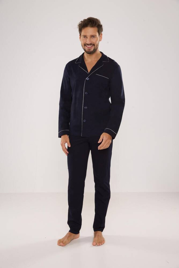 729 Norberto Pigiama da uomo De Lafense - blu navy