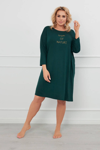 Camicia da notte Natura 3/4 Moda italiana - verde