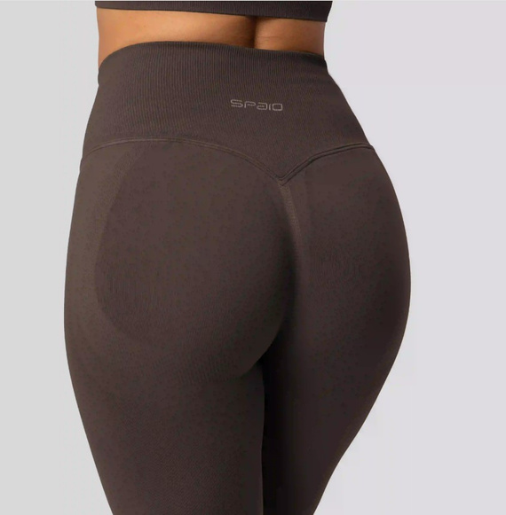 Leggings push-up Spaio PRO vita alta modellanti coprenti chocolate