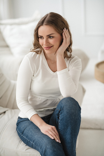 Milk&Love Milk Shirt maglia premaman e allattamento 7/8