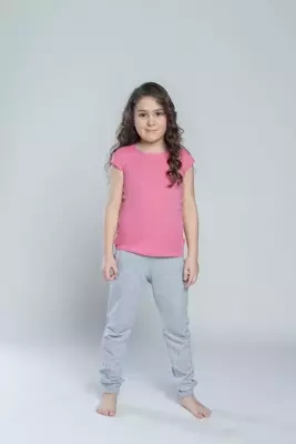 T-shirt Tola per bambine, manica corta - moda italiana - rosa