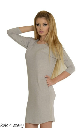 543 Camicia da notte Paula manica 7/8 - melange chiaro