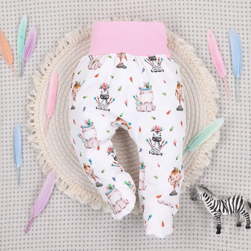 ABN-5542 Nini Happy Animals - mezza nanna in cotone biologico per neonati - comfort, sicurezza, ecocompatibilità